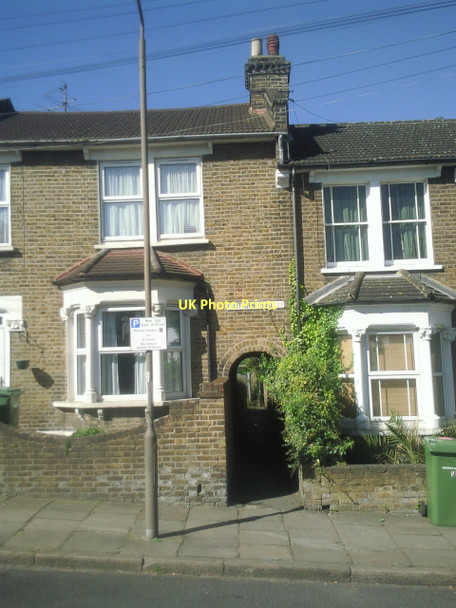 Photo 6"x4" Entrance to footpath leading across Angerstein Wharf branch line Greenwich\/TQ3977 c2011