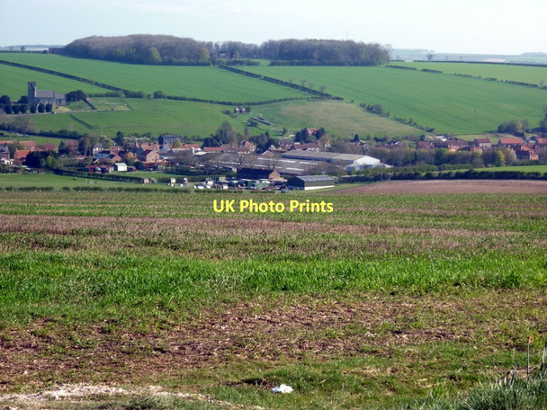 Photo 6"x4" Weaverthorpe from Dikes Fields Weaverthorpe c2011