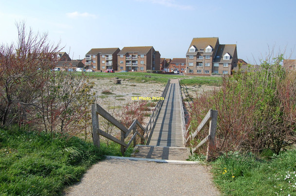 Photo 6"x4" Boardwalk across shingle Roselands c2011