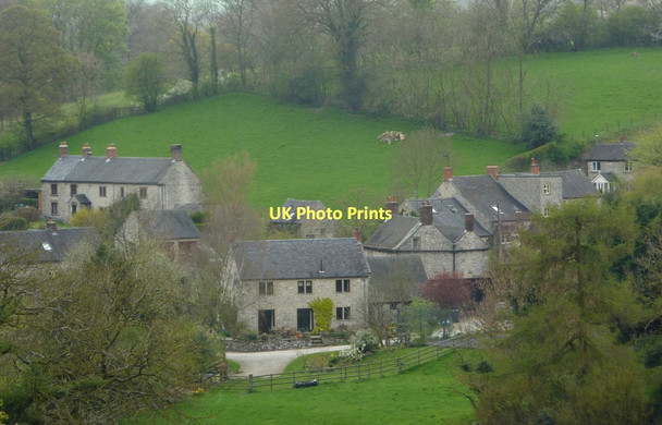 Photo 6"x4" Some houses in Parwich from the hillside path to the east Parwich c2011