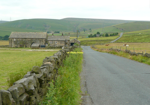 Photo 6"x4" Sourhall Road and Moor Hey Farm Clough Foot c2010