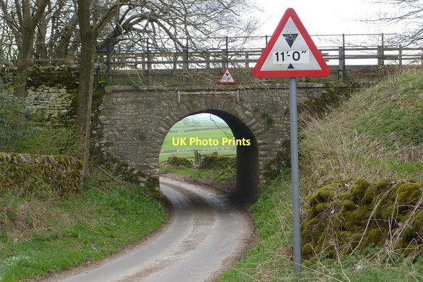 Photo 6"x4" Old railway bridge and the lane to Pikehall Pikehall c2011
