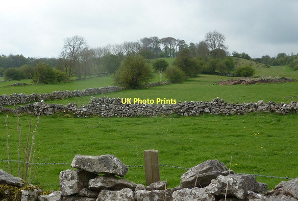 Photo 6"x4" Hillside fields above Weaddow Lane Middleton\/SK1963 c2011
