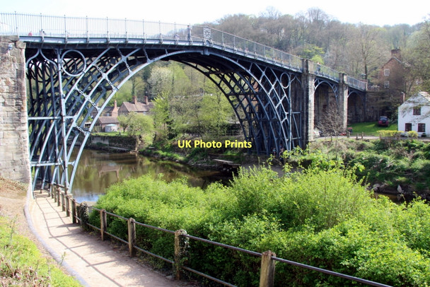 Photo 6"x4" Iron Bridge over Severn Gorge, Shropshire Ironbridge c2011