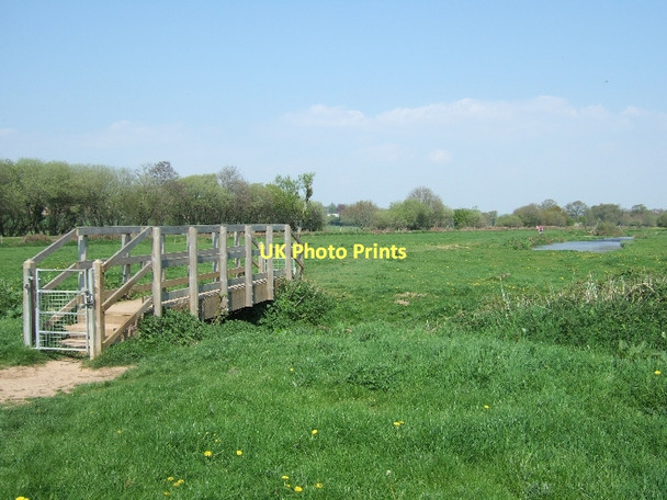 Photo 6"x4" Footbridge beside the River Otter Ottery St Mary c2011
