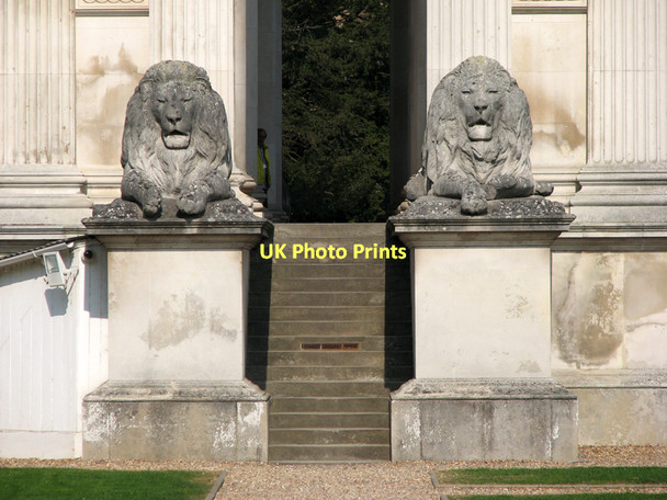 Photo 6"x4" Fitzwilliam Museum: lions Cambridge\/TL4658 c2011