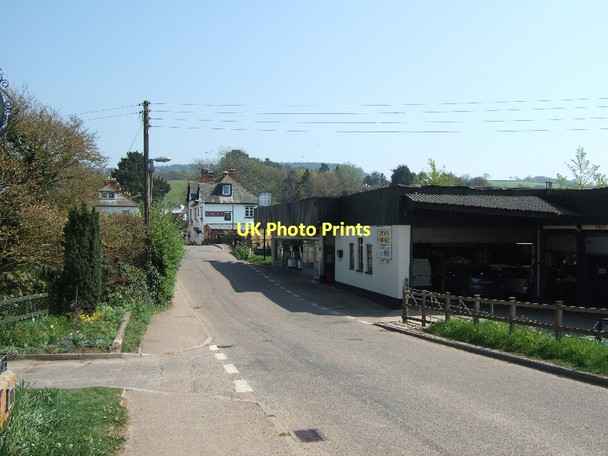 Photo 6"x4" Garage and inn, Tipton St John Tipton St John c2011
