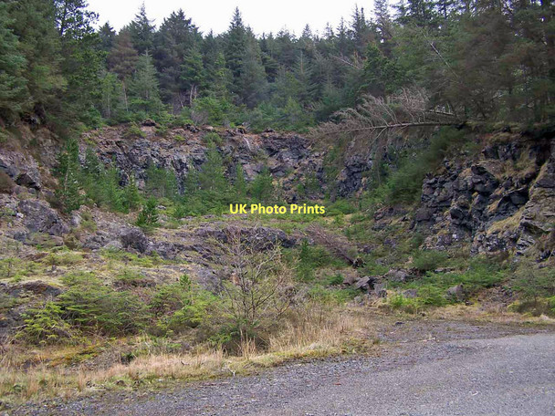 Photo 6"x4" Forestry quarry Eynort c2011