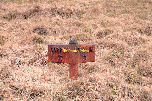 Photo 6"x4" Rusting milepost on the B8043 near Kingairloch Camasnacroise c2011