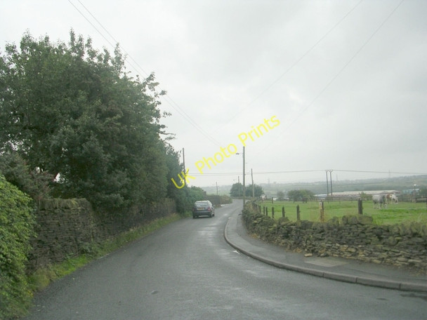 Photo 6"x4" Greenfield Lane - viewed from Spen View Lane Toftshaw c2009