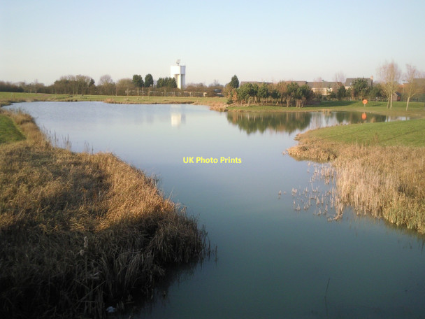 Photo 6"x4" Lake at Cambourne Cambourne c2011