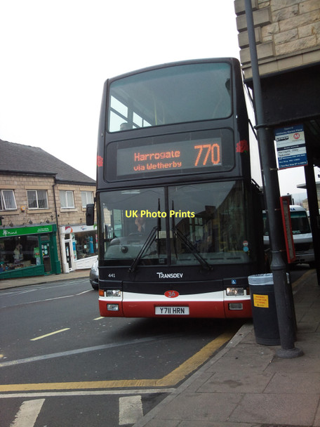 Photo 6"x4" 770 to Harrogate at the Market Place bus stop in Wetherby Wetherby c2011