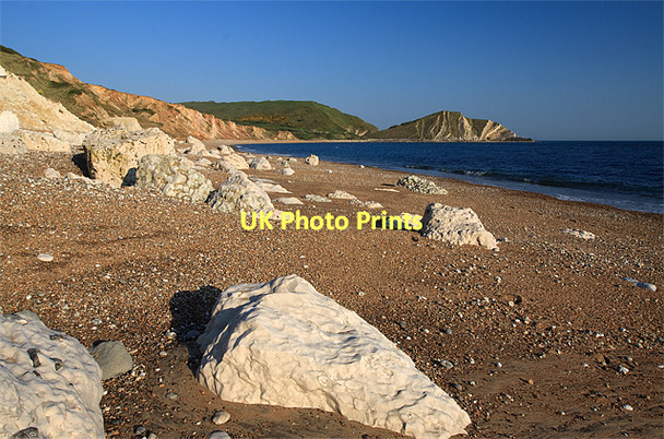 Photo 6"x4" Worbarrow Bay from the shoreline Worbarrow c2011