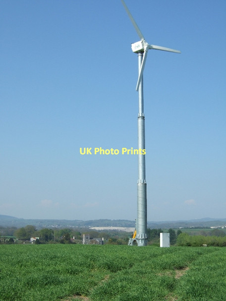 Photo 6"x4" Wind turbine by Greycoat Lane Newton Abbot c2011