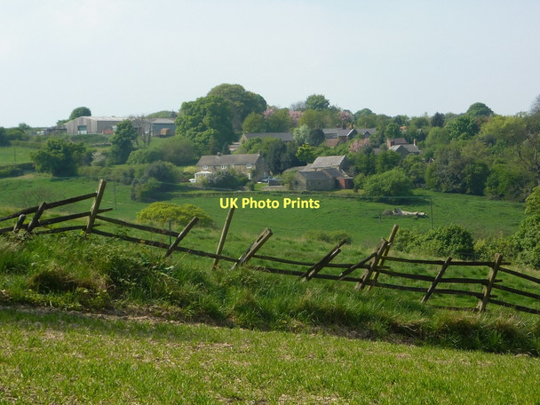 Photo 6"x4" Fields and view to Astwith Hardstoft c2011