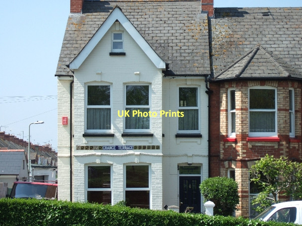 Photo 6"x4" Tiled street name Exmouth c2011