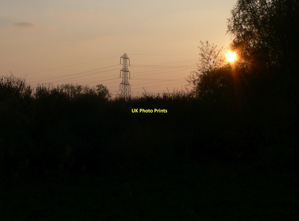 Photo 6"x4" Sunset on the Aylestone Meadows Leicester c2011