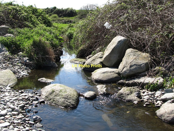 Photo 6"x4" Stream estuary north of Mullartown Point Annalong c2011