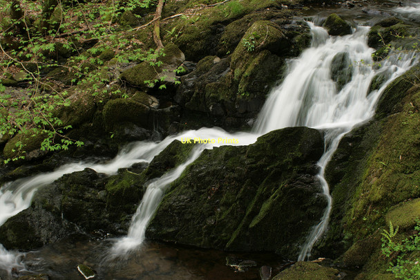 Photo 6"x4" Arthog waterfalls (lower) Arthog c2011