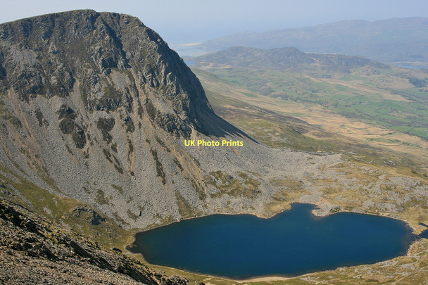 Photo 6"x4" Llyn y Gadair and Cyfrwy from Cadair Idris Dol-ffanog c2011