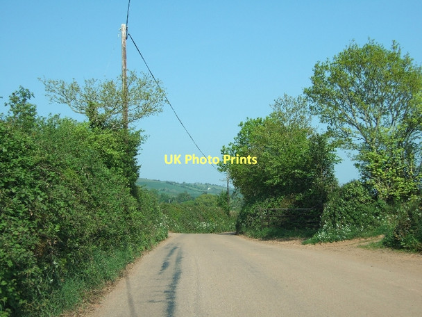 Photo 6"x4" Road east of Exeter Hill Cross Uppincott\/SS8802 c2011