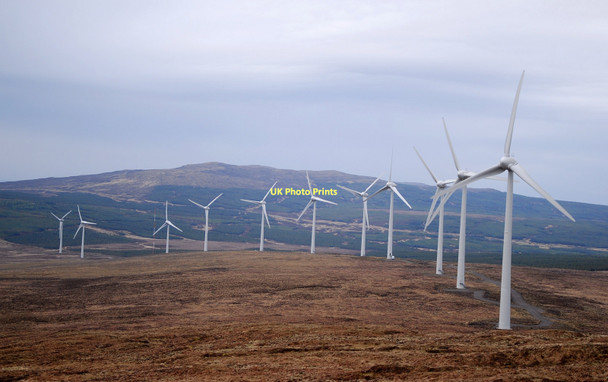 Photo 6"x4" Ben Aketil wind farm Glen Heysdal c2011