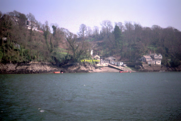 Photo 6"x4" Bodinnick Ferry Landing - 1987 Fowey c1987