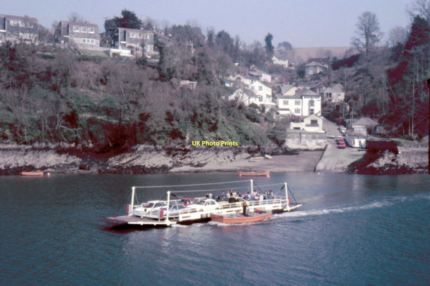 Photo 6"x4" Fowey to Bodinnick Vehicle Ferry - 1987 Fowey c1987