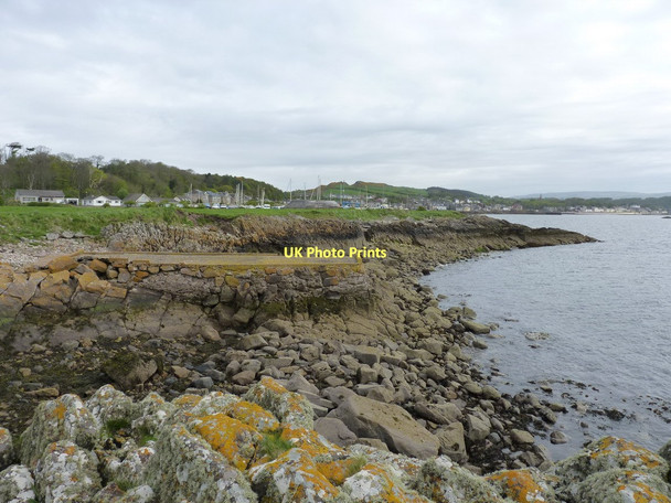 Photo 6"x4" Rocky shoreline NE of Nupkur Point Millport c2011