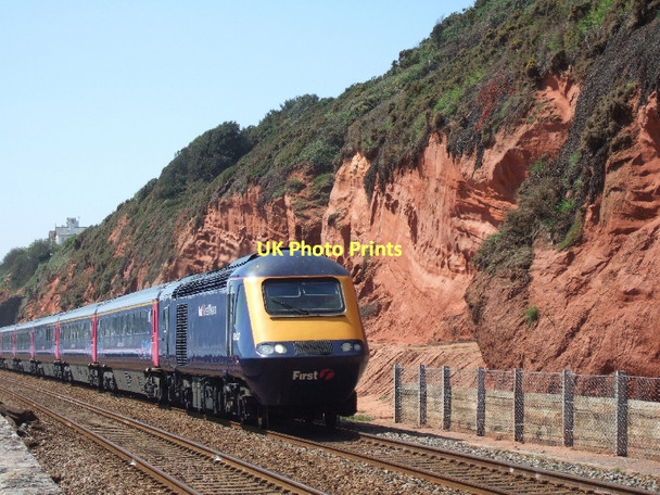 Photo 6"x4" Northbound train leaving Dawlish Dawlish c2011