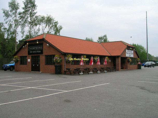 Photo 6"x4" Fish and chip restaurant on the A64 Moor End\/SE6656 c2011