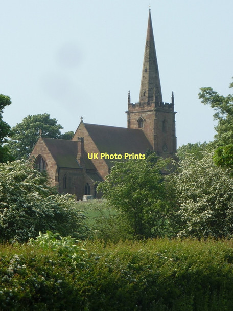 Photo 6"x4" Church at Church End from the north Church End\/SP2490 c2011