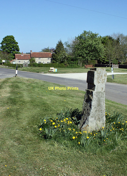 Photo 6"x4" Millennium stone, Fadmoor Green Fadmoor c2011