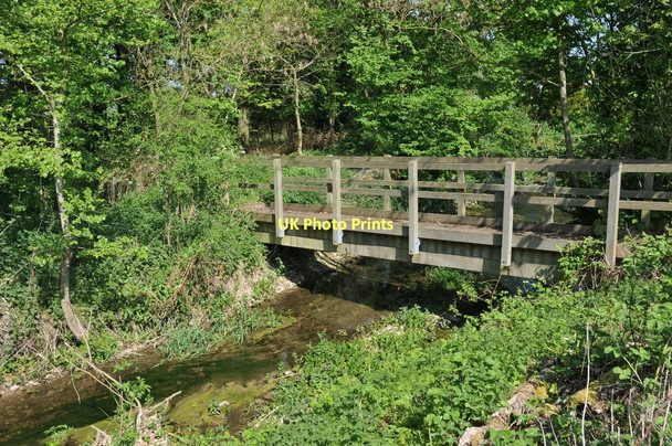 Photo 6"x4" Footbridge at Upper Mill Farm Shorncote c2011