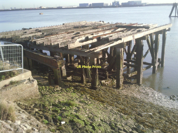 Photo 6"x4" Skeleton of a jetty near Erith Erith c2011