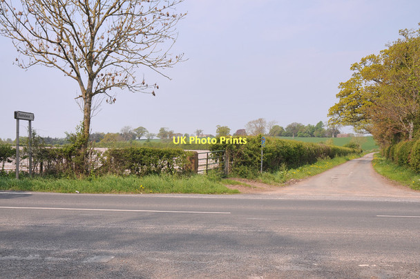 Photo 6"x4" Road junction to Blackhallwood Durdar c2011