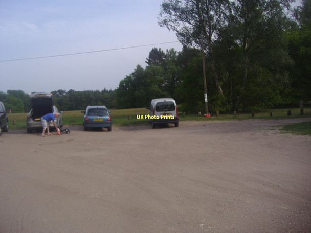 Photo 6"x4" Car park on Gapemouth Road, Deepcut Pirbright Camp c2011 P1