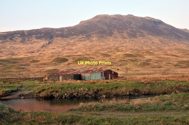 Photo 6"x4" Isolated farm buildings in Glen Forsa River Forsa c2011