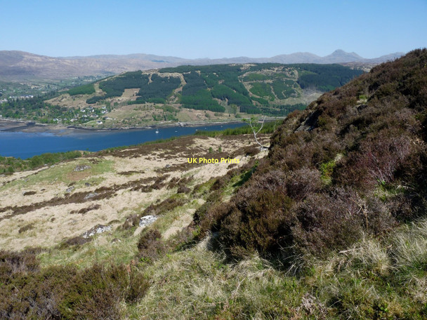 Photo 6"x4" Steep slopes above Loch Sunart Strontian\/Sron an t-Sithein c2011