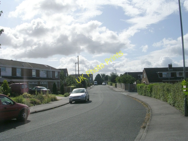 Photo 6"x4" Ashfield Road - viewed from Rowan Close Batley c2009