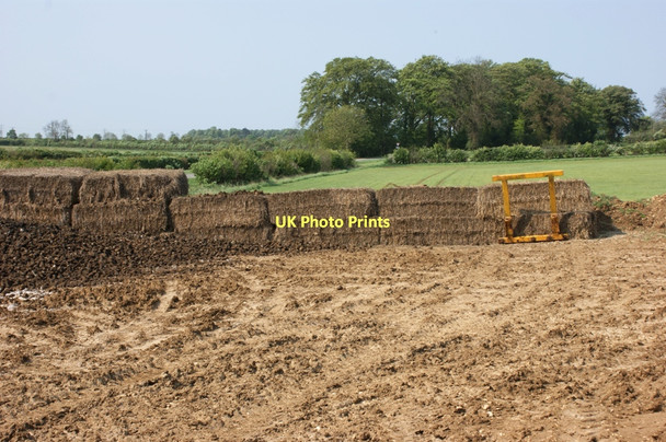Photo 6"x4" Sugar beet clamp near Welby Welby c2011