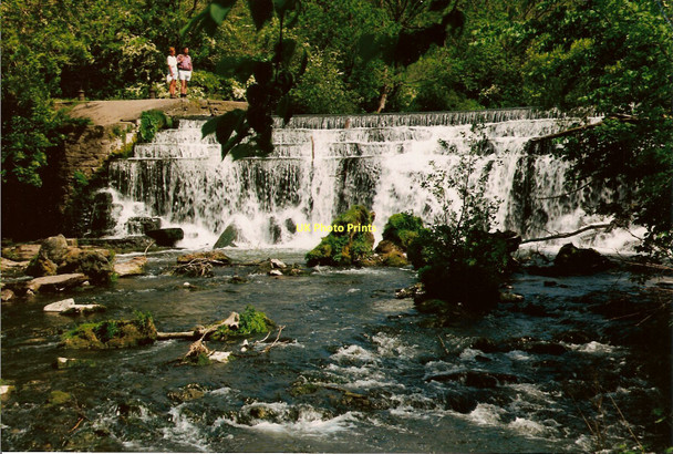 Photo 6"x4" Weir on River Wye Little Longstone c1992