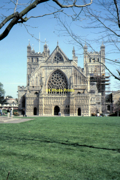 Photo 6"x4" Exeter Cathedral - 1987 Exeter c1987