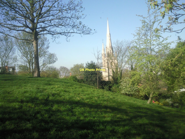 Photo 6"x4" The spire of Lady Star of the Sea from Greenwich Park Greenwich\/TQ3977 c2011