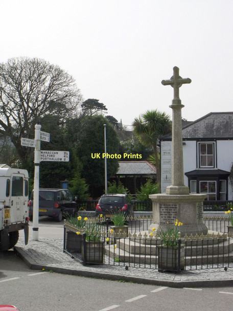 Photo 6"x4" War memorial, St. Keverne St Keverne c2011