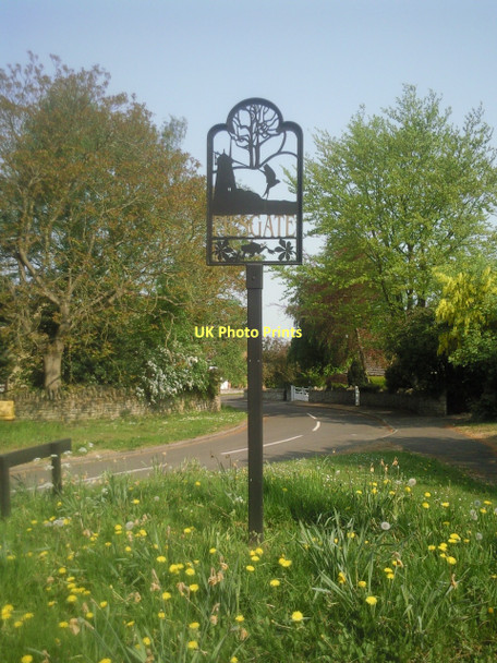 Photo 6"x4" Pilsgate village sign Pilsgate c2011