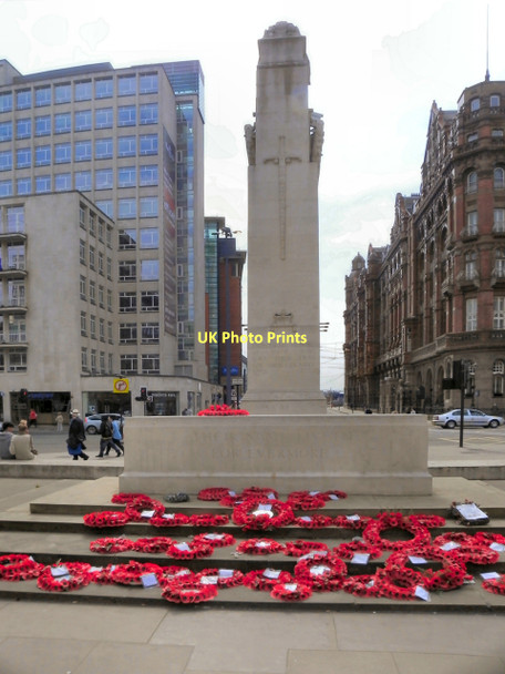 Photo 6"x4" Cenotaph, St Peter's Square Manchester c2011