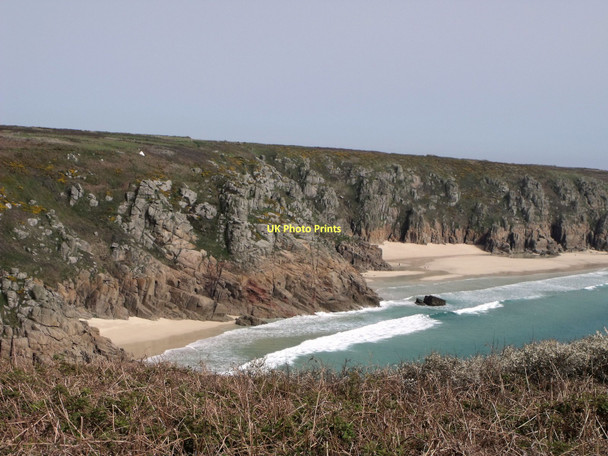 Photo 6"x4" Porthcurno beaches Porthcurno c2011