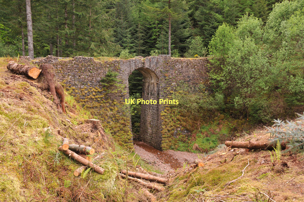 Photo 6"x4" Bridge on the old military road in Ratagan Forest Ratagan c2011