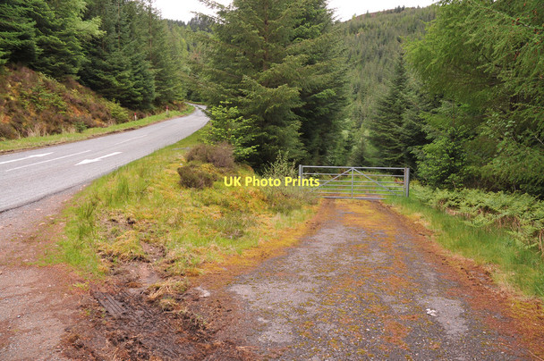 Photo 6"x4" Gated forest road in Ratagan Forest Ratagan c2011